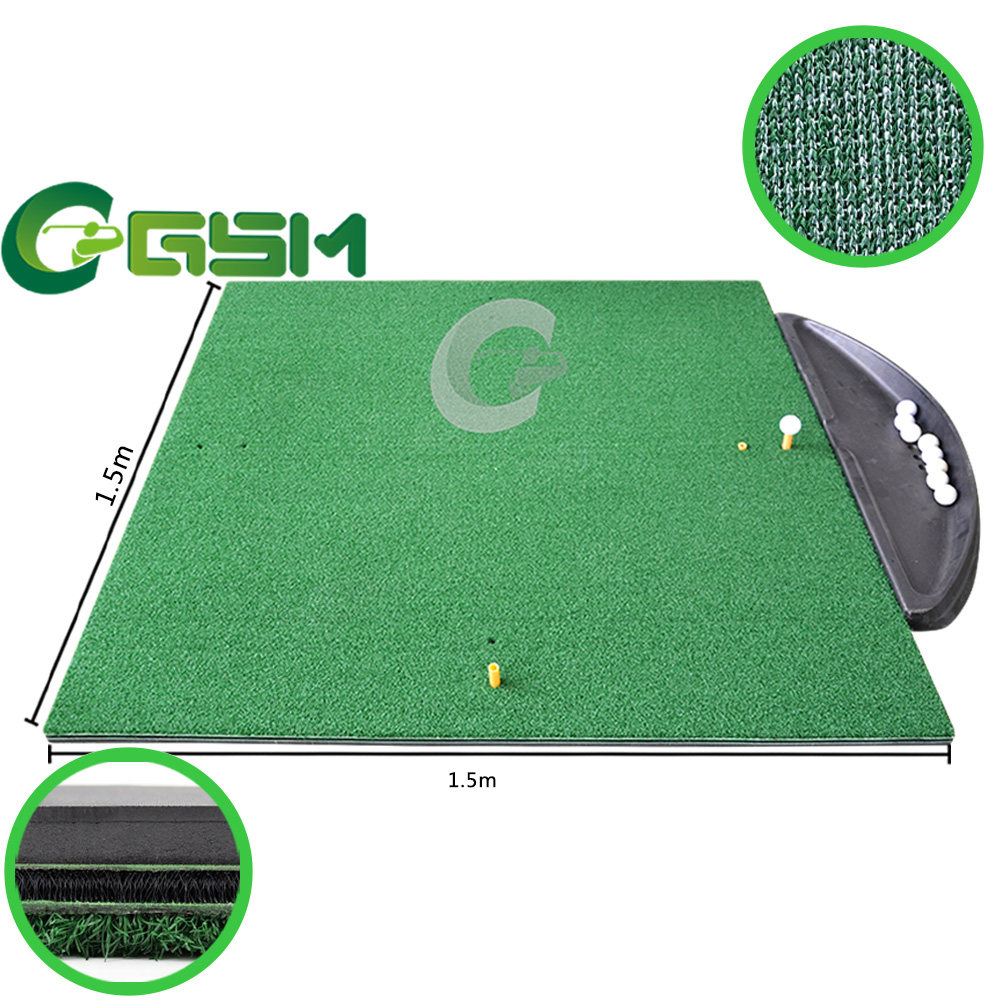 Golf Hitting Mat Driving Range Out Doors Two Layers Matt 3D-1