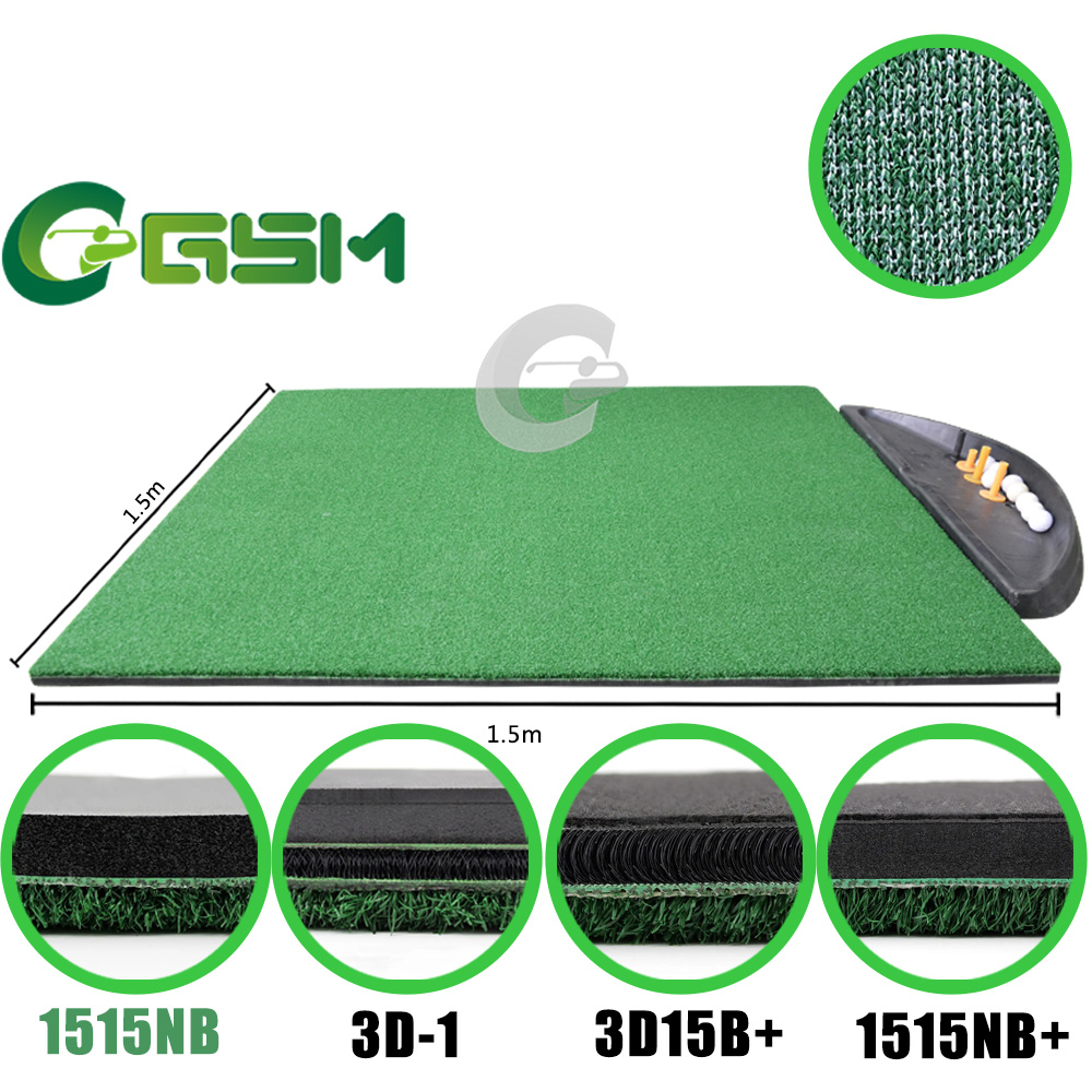 Factory Sale Double Practice Golf Range Mat Floding Training Mat Golf Gifts Golf Swing Mat 1515NB