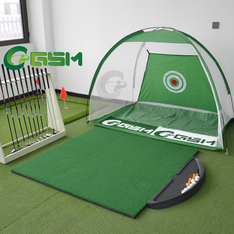 Factory Sale Double Practice Golf Range Mat Floding Training Mat Golf Gifts Golf Swing Mat 1515NB